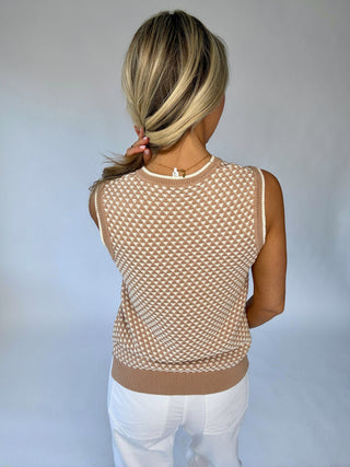 VARLEY Jenson Stitch Knit Tank - Light Taupe