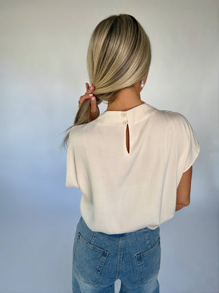 Gathered In Grace Top - Ivory