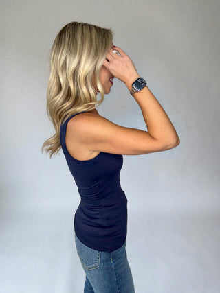 Second Skin Tank Top - Navy
