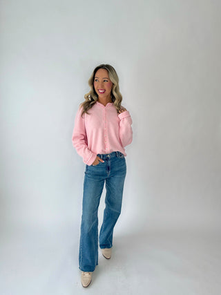 Simple And Sweet Cardigan - Baby Pink