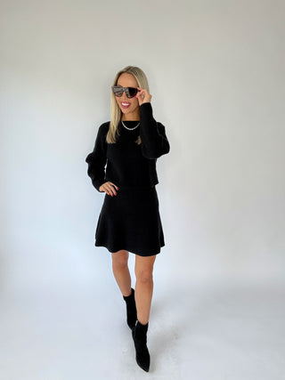 Set The Bar Knit Top - Black