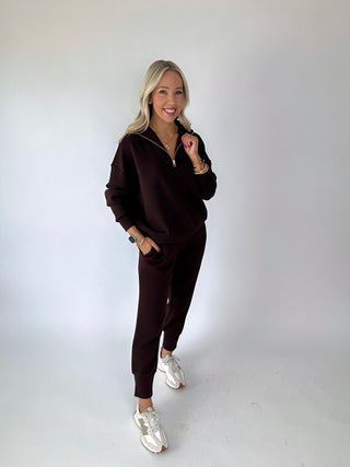 VARLEY The Slim Cuff Pant 25" - Coffee Bean