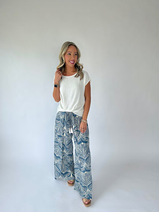 Delicate By Design Woven Tee - White