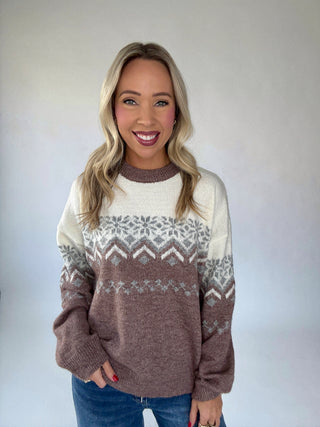Fair Isle Pullover Sweater