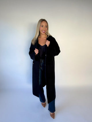 Central Park Stroll Coat - Navy