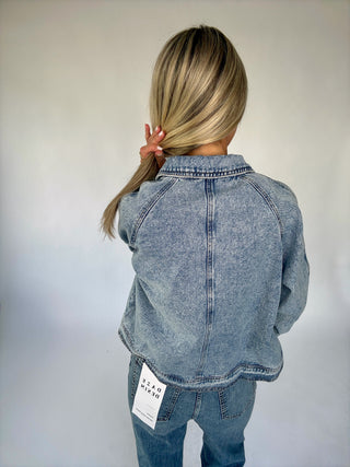 Anywhere You Go Denim Jacket - Light Denim