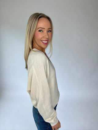 Open To It Cardigan - Ivory