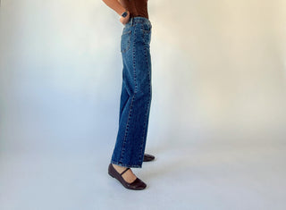 Modern Classic High Rise Barrel Jeans - Dark Wash