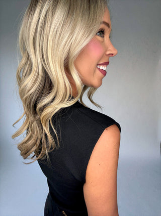 Layering Perfection Sleeveless Top - Black