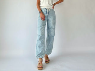 Jet Set Jogger Drawcord Jeans