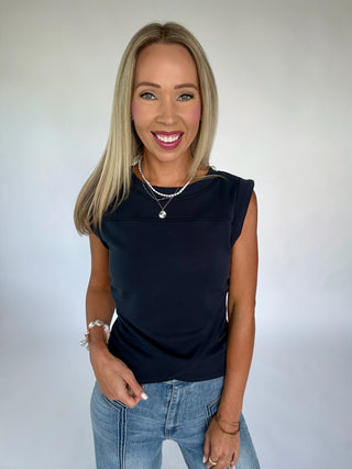 Casual Company Top - Navy