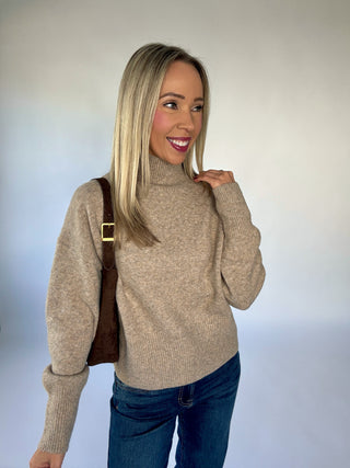 Falling For Her Sweater - Light Mocha