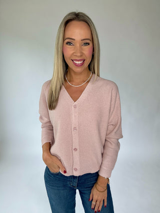 Open To It Cardigan - Soft Pink