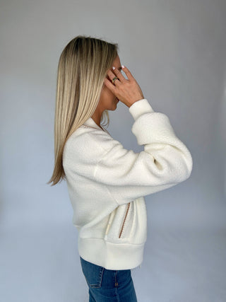 VARLEY Klaudia Fleece Jacket - Egret