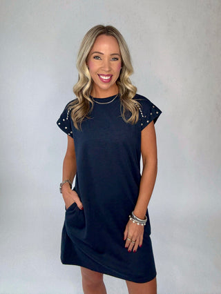 The Sunbound Dress - Navy Blue