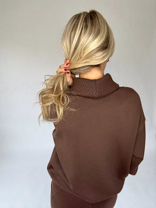Cocoa Comfort Turtle Neck Pullover