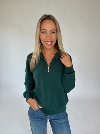 VARLEY Hawley Half Zip Sweat - Ponderosa Pine