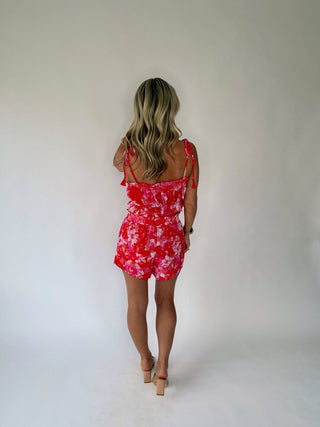 Sweeten the Day Shorts - Red/Pink