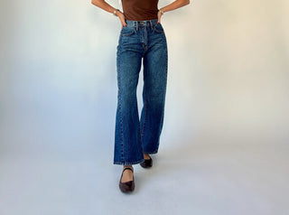 Modern Classic High Rise Barrel Jeans - Dark Wash