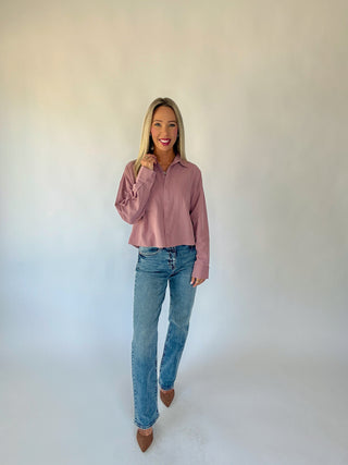 Simple Sophistication Top - Mauve