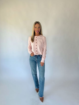 Everything Nice Cardigan - Pink