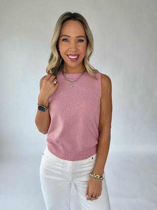 Take A Chance Tank - Dusty Pink