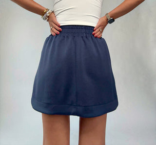 Cool & Collected Skort - Navy Blue