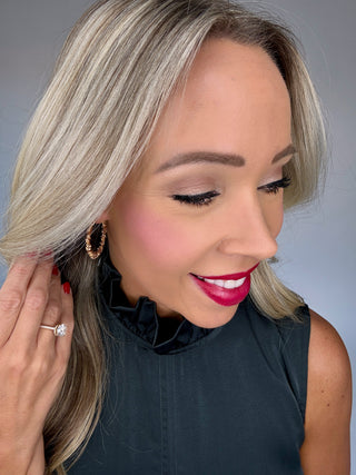 All That Shimmers Earrings in Gold Front Image