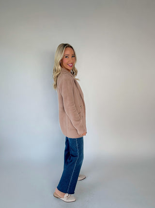 Alpine Adorned Coatigan Side Full Length Image