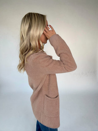 Alpine Adorned Coatigan Side Hand Up Image