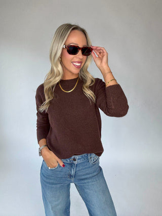 Autumn Essentials Pullover in Dark Roast