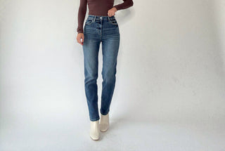 After Dark High Rise Straight Jean