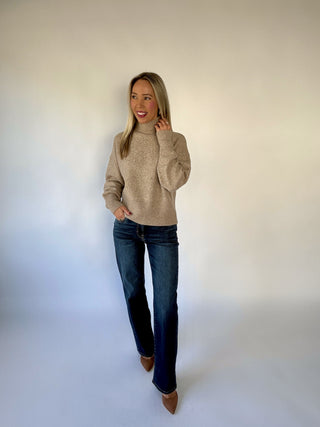 Falling For Her Sweater - Light Mocha