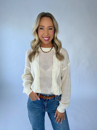 Pure Perfection Knit Top - Cream