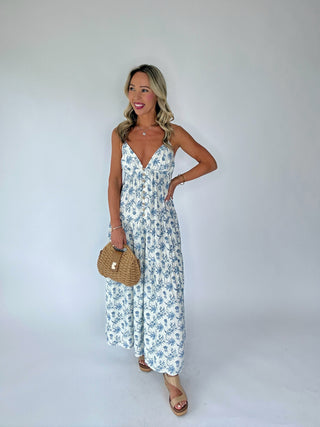 In The Moment Maxi Dress - Porcelain Blue Avabelle In The Moment Maxi Dress - Porcelain Blue Avabelle
