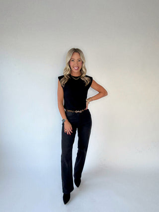 Layering Perfection Sleeveless Top - Black