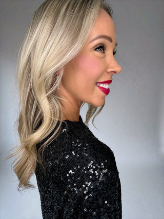 SANCTUARY Sparkle Together Top - Black