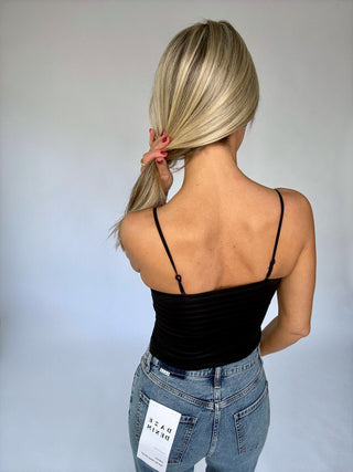 Subtle Shimmer Bralette - Black