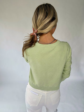 Sweet Serendipity Cardigan - Mint Green