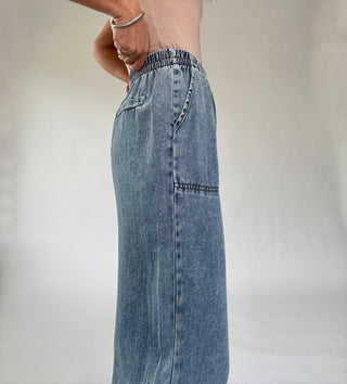 Bend The Rules Denim Pants - Chambray