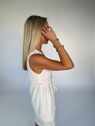 Lunch On The Terrace Tunic Top - Off White