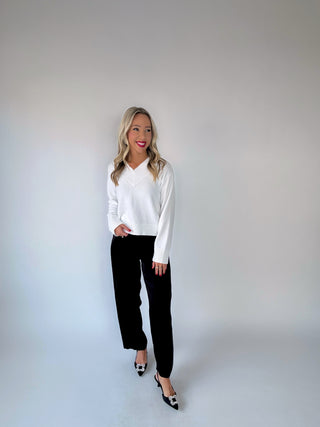 Frosted Morning V-Neck Sweater