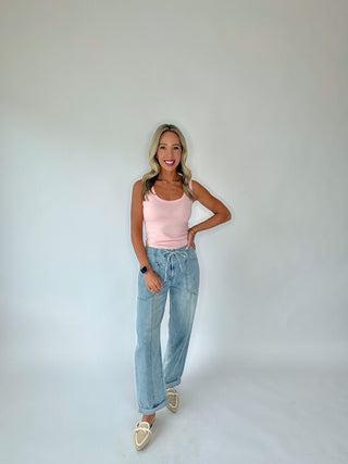 It's So Easy Tank - Soft Pink