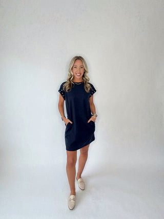The Sunbound Dress - Navy Blue