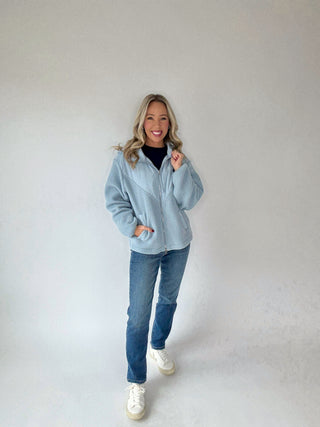 VARLEY Rosia Fleece Hoodie - Ashley Blue