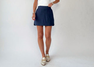Cool & Collected Skort - Navy Blue