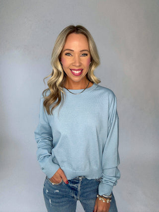 Easy Days Sweater - Sky Blue
