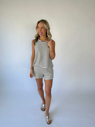 Plans After Work Striped Shorts