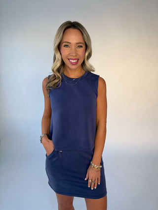 Easy Breezy Sleeveless Top - Navy