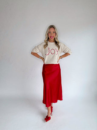 Merry & Bright Midi Skirt